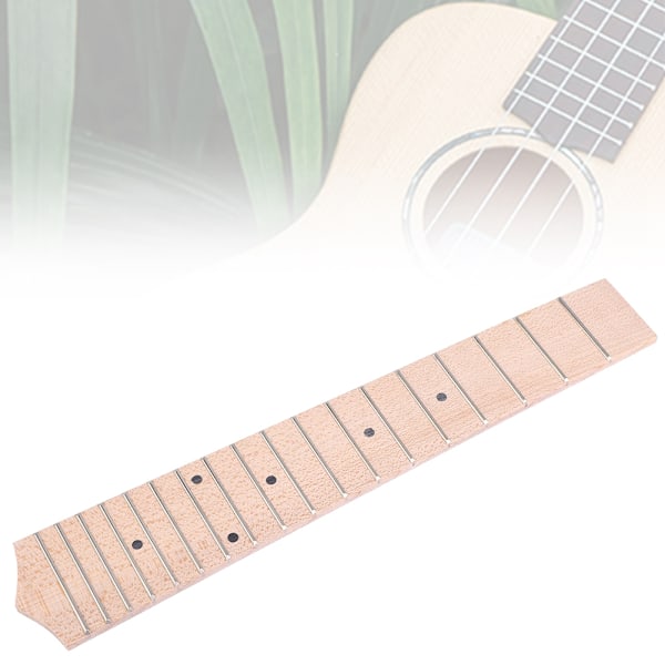 Gripebrett i lønn med 18 kromstriper og Black Dot Gripebrett for 24-tommers ukulele