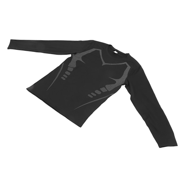 Mænds Kompressions Langærmet T-shirt Hurtigtørrende Åndbar Høj Elasticitet Atletisk Sportsbeskyttelse Træning Stram Top til Cykling Basketball Træning