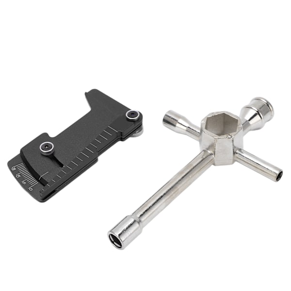Korsnycklar Underhåll Stort Hylsverktyg Hex Multifunktion RC Bil 4WD Positioneringslinjal Kit Svart