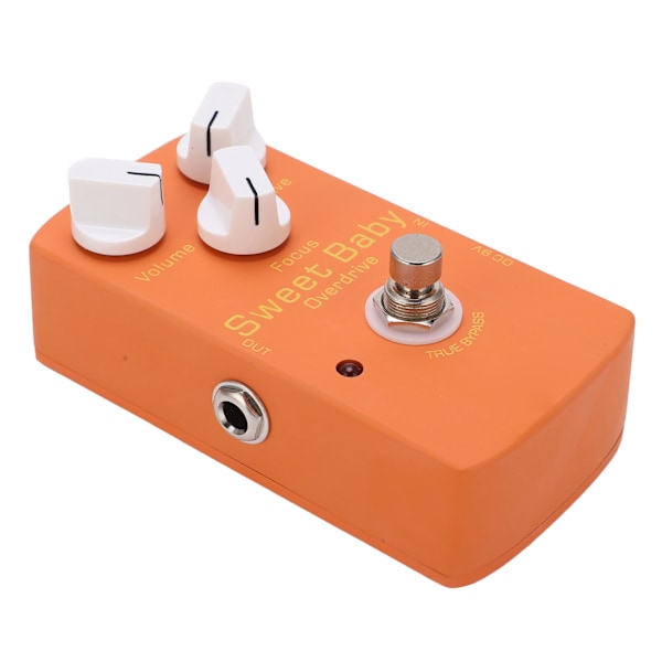 Overdrive Effect Low Gain Volym Drive Focus Knobs Elgitarr Monoblock Effector Pedal 5mA