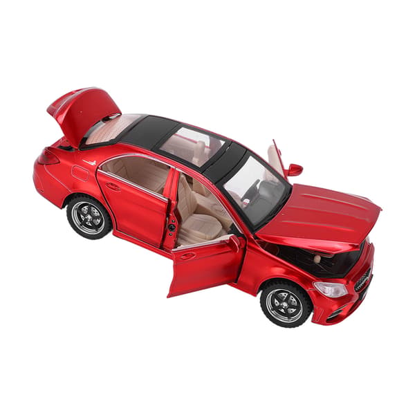 1/32 Legering Die-Cast Model Biler Træk Tilbage Legetøjsbil med Lyd og Lys til Drenge og Piger Gave Rød