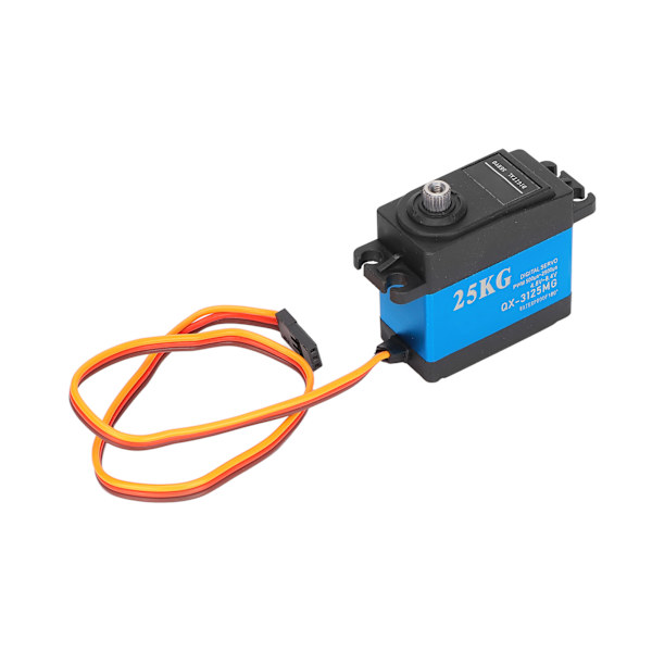 QX‑3125MG Vedenkestävä Servo 25KG Nopea Metallivaihteinen Digitaalinen Servo Lentokoneille ja Automalleille