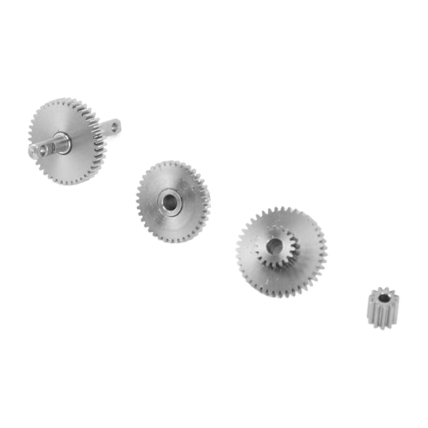 RC Crawler Gear Set Rostfritt stål Enkel installation Lätt Precise RC Transmission Gear för Traxxas TRX4M 1/18 Crawler 16.6:1