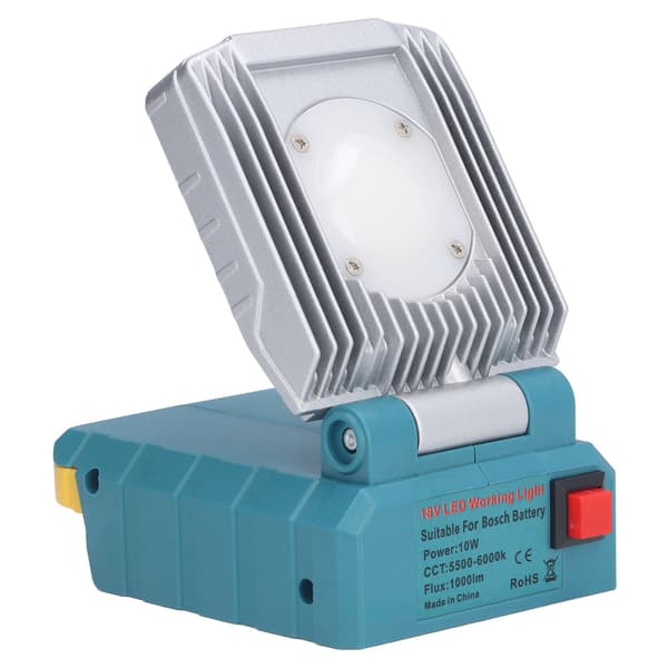 Arbeidslys 10W LED Verkstedlampe Bærbar for Bosch 14.4V 18V Li Ion Batteri