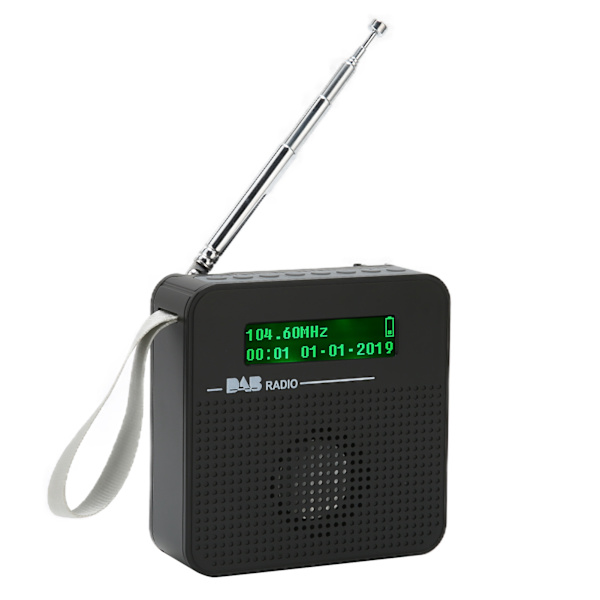 Digital Radio Bærbar Bluetooth FM-radio med DAB/DAB+ for turer utendørs