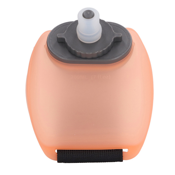 200 ml kannettava rannepullo Kiipeily Kannettava ulkoilmaurheilu Kannettava handsfree rannepullo Puoliläpinäkyvä oranssi