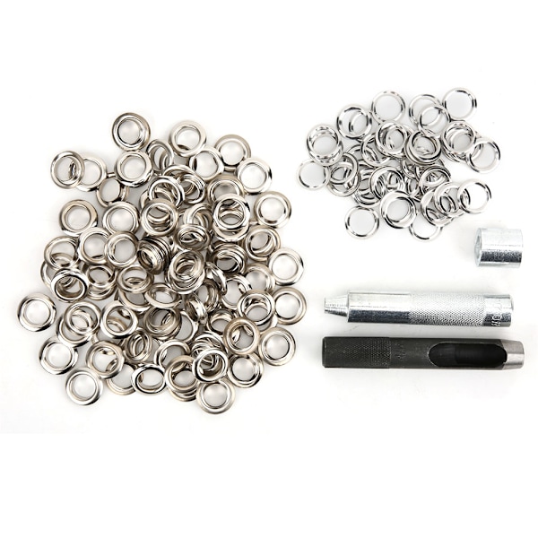 12 mm metallöglor Nitar Mässingsöglor Grommet Kit Skor Väska Kläder Tillbehör12MM