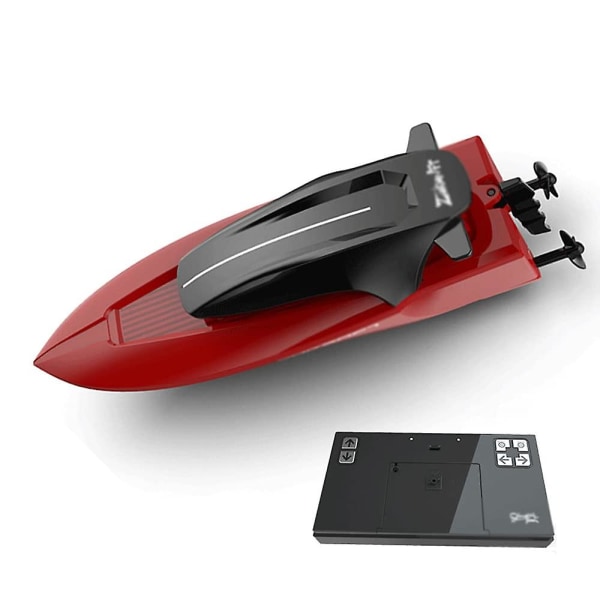Mini Led lys Høyhastighets fjernkontrollbåt Red