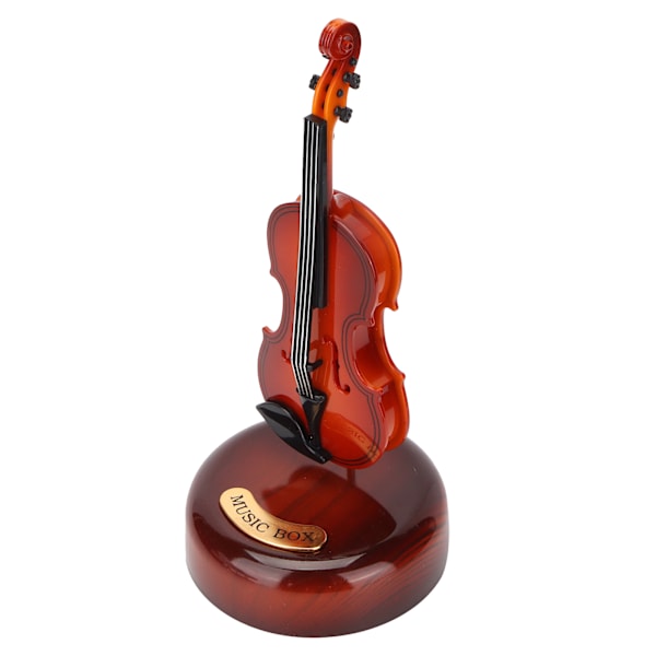Gitarr Musikkasse Ornament Klassisk Instrument Dekor med Stativ for Hjem Vin Skap Dekorasjon Gave