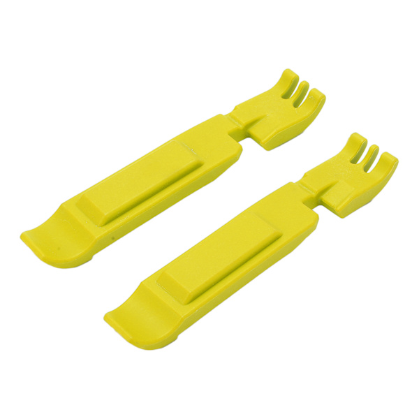 2st Cykeldäck Spak Nylon Cykeldäck Pry Stick Reparationsverktyg för Mountain Road Bikes Gul