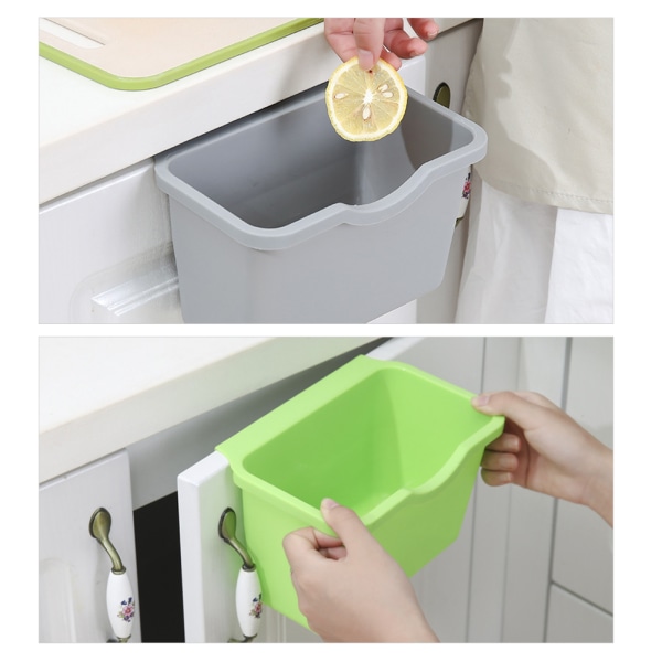 Køkken skab dør plastik kurv hængende skraldespand affaldsbeholder skraldespand kasse