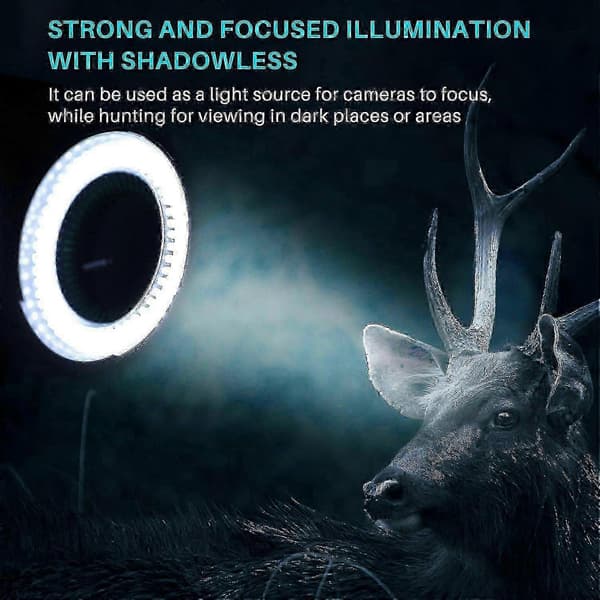 144 LED-ringlys for miniskop Ringlys 0 - 100 % justerbart lys for miniskopringlys S202412301