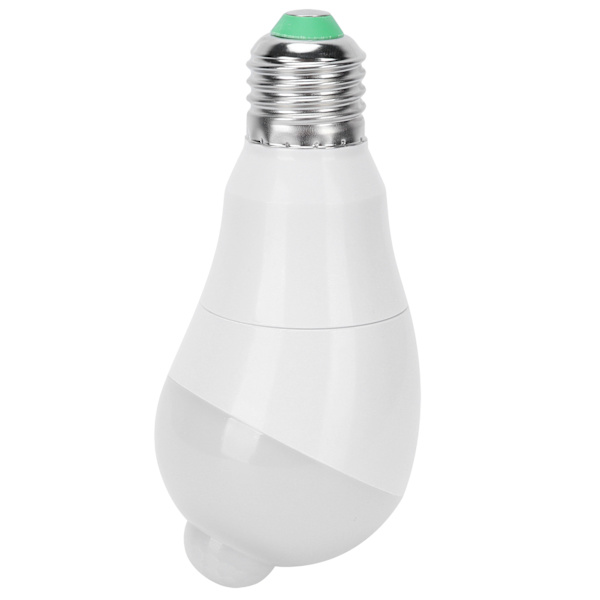 E27 Bevegelsessensorlampe 7W LED-induksjonslampe for gang/balkong 85‑265V rent hvitt lys