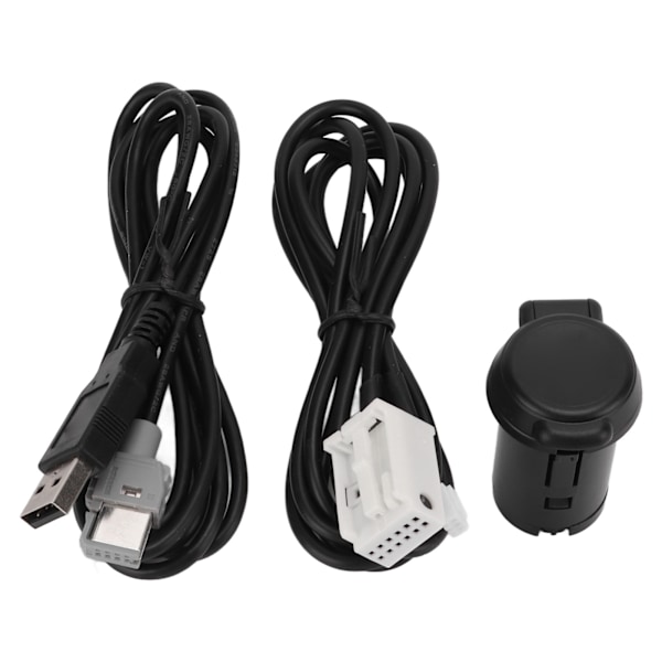 Stereoadapter USB-kontakt Tilkoblingskabelsett Erstatning for Peugeot 206 207 307