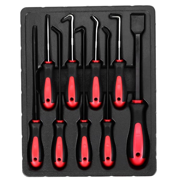 9st/Set Precision Pick Hook Set O Ring Seal Packning Puller Remover Verktyg Bil Auto
