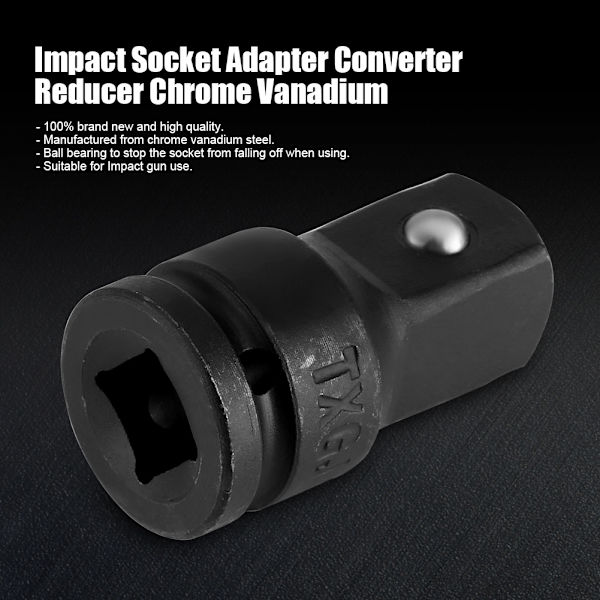 1/2 till 3/4 tum kromvanadinstål Slaghylsa skiftnyckel Adapter Converter Reducer