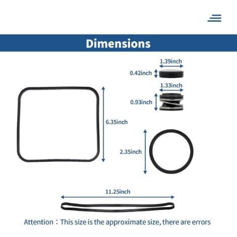 Hayward Superpump and Maxflo Pool Pump Seal Replacement Kit - High Quality Materials - Contents: 4 Specific Seals - Spx1600tra