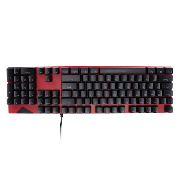 Mekaniskt tangentbord Hot Swap Röd Switch Två färger Injektion USB-port 104 nycklar PC Gaming Tangentbord för hemmakontor PCRed