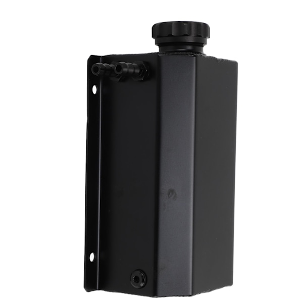 Kølemiddel Overløbstank Aluminium Legering 2L Kapacitet Universal Radiator Reservoir Tank til de fleste Biler Sort