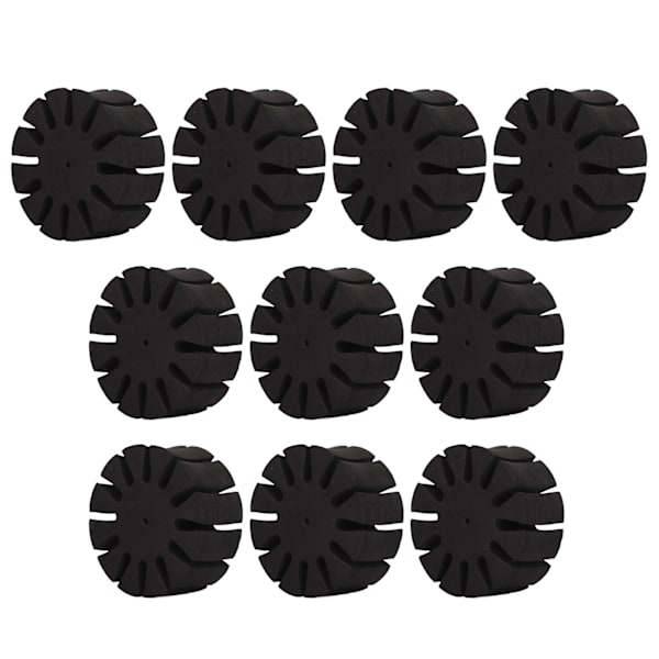 10 stk Runde Pileholdere PE Pileadskillerholdere Sort Holdbar Udendørs Bueskydningstilbehør