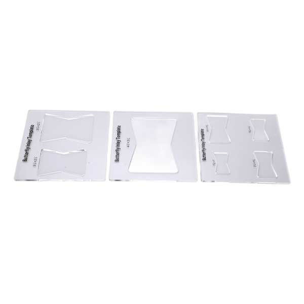 3 stk Butterfly Inlay Mall Router Dekorative maler for trebearbeiding Deler Tilbehør