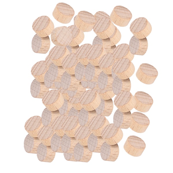 Pyökki Viimeistelemätön Puuviipale DIY Askartelu Pyöreät Puulevyt Lastu Lisävaruste 100kpl x 3 Pussia 1cm