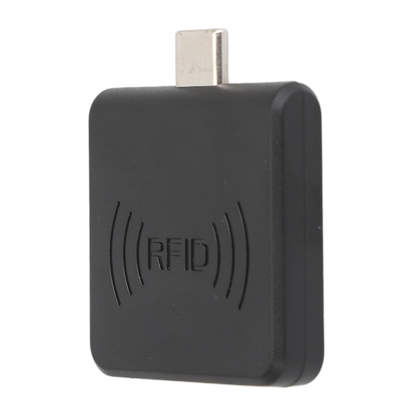 Radio Frequency Identification Card Reader 13,56Mhz Typ C IC-kortläsare Kontaktlös mobiltelefonkortläsare för Windows Black
