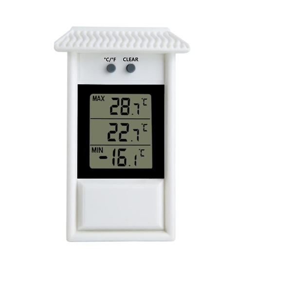 Veggmontert termometer Garden Greenhouse Grow Greenhouse Termometer (svart)