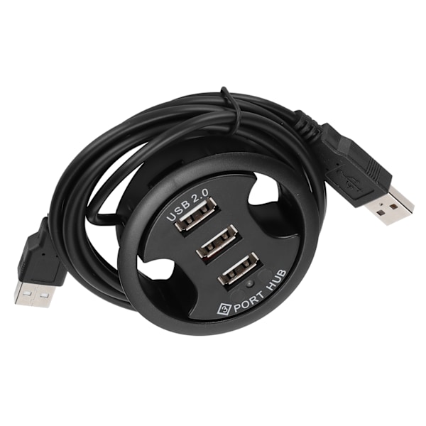 JK38h USB2.0 HUB AllInOne 3 portar Desktop rund form Ingen extern strömförsörjning dockningsstation