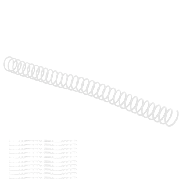 20 stk Plastspiralbindningsspiraler 19mm 3/4in ID 30 Hull Spiraler til A4 A5 Notesbog Transparent