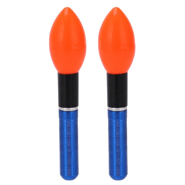 2 stk LED fiskeflottører og bobbers Plast Nattfiske Glow Bobbers Float Lights Tilbehør Blå