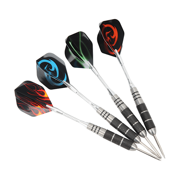 12 st Dart Set Rostfri Stålspets Utsökt Professionell Dart Kit Tillbehör för Dartspelare