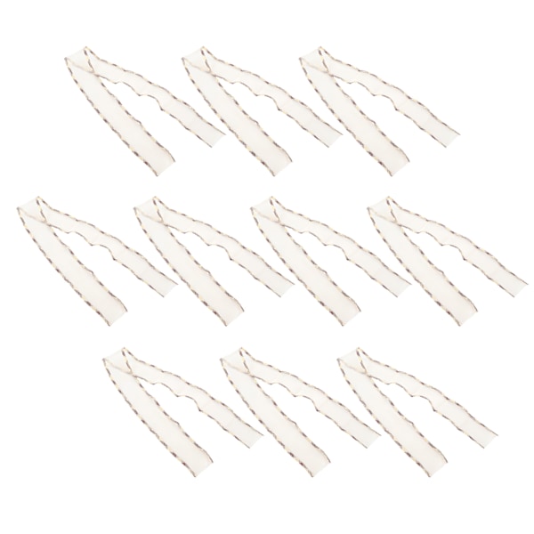 10 Yards Kantband Polyester Tulle för Klädtillbehör DIY Huvudbonad Hår 2.6in Brun-C2
