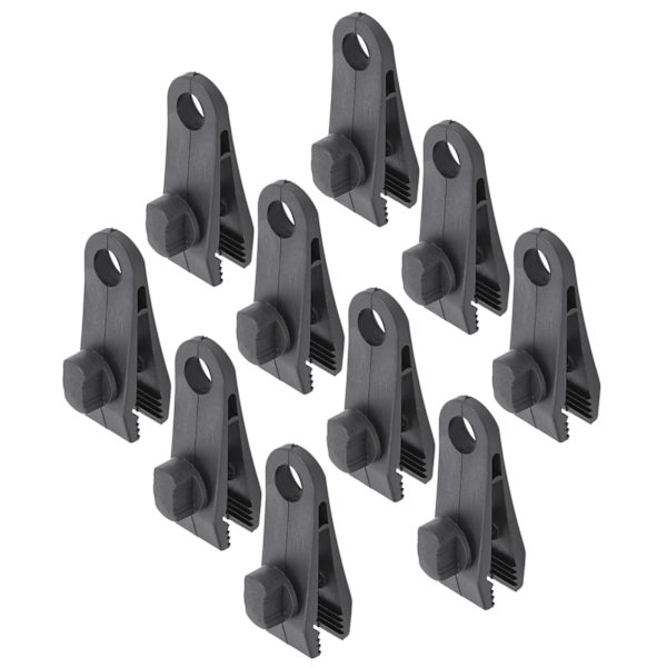 10st Tältklämma Tarp Markis Instant Clamp Utomhuscamping Vindtät fästspänne Tillbehör