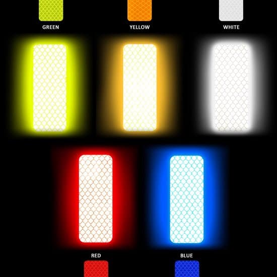 50 Reflective Stickers - 3x8cm - 5 Colors - Reflective Tape