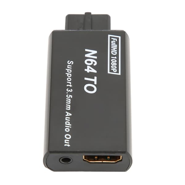 【NX】Kompatibel med N64 til HD Multimedia Interface Converter 1080p Understøtter PAL NTSC videospilsadapter med 3,5 mm interface