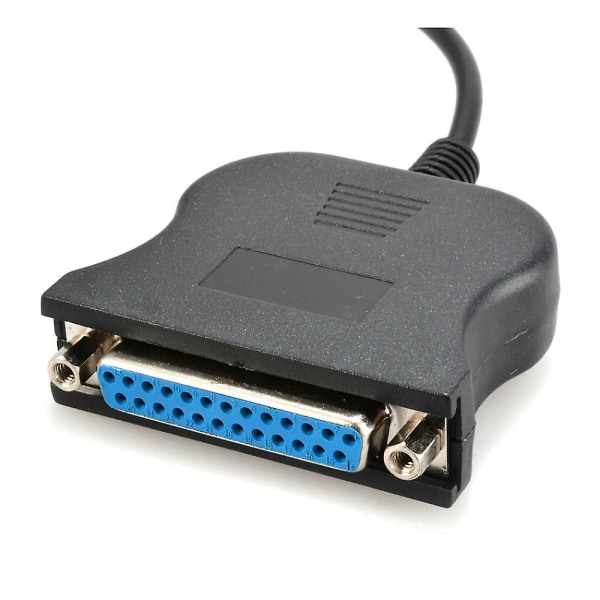 Usb til Db25 hun-port printkonverter kabel Lpt usb adapter adapter Lpt kabel Lpt til usb printer kabel krod tråd line sort