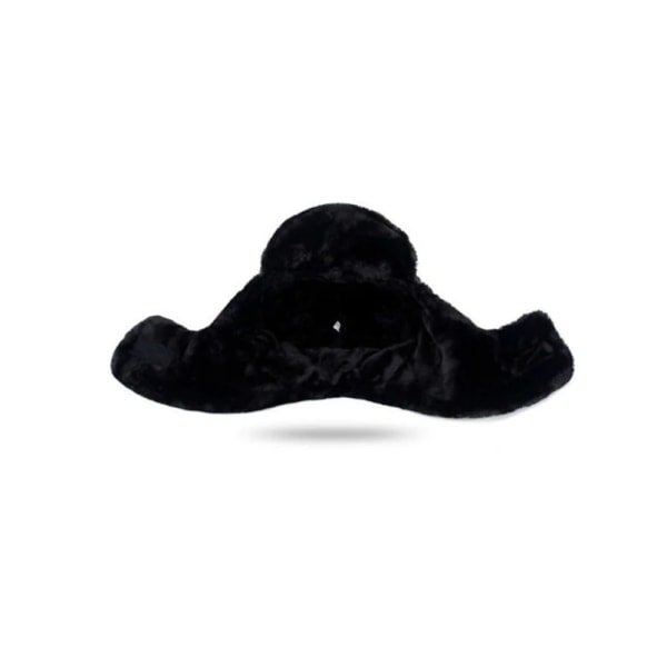 Warm Trapper Full Face Øreklaff vindtett maske Caps Hats - Svart