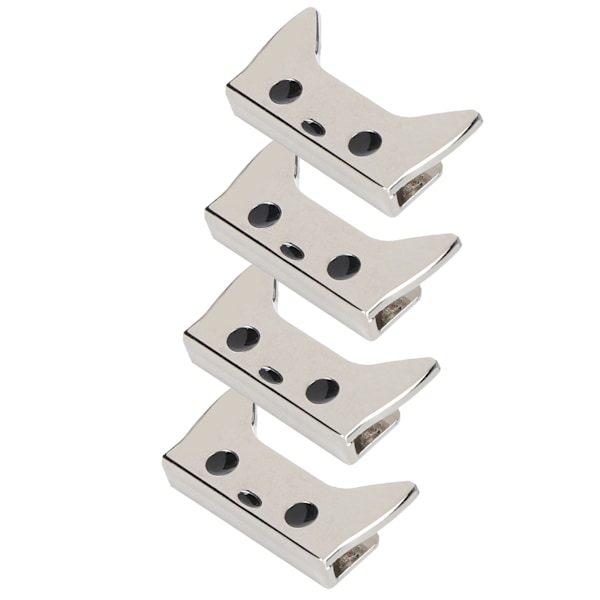 4 kpl Metallisolki Vyötärönauha Sarjakuvakuvio DIY Nahkalaukun Koristelu Ruuvilla Hopea B01-51-52056