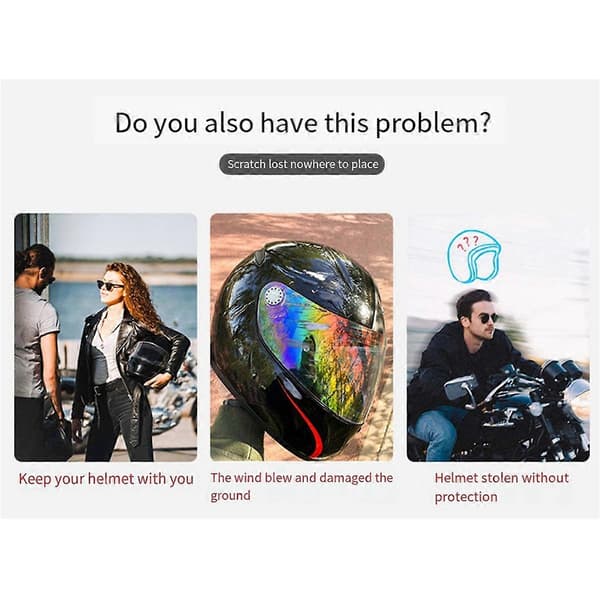 Motorcycle Helmet Bag Waterproof Combination Lock