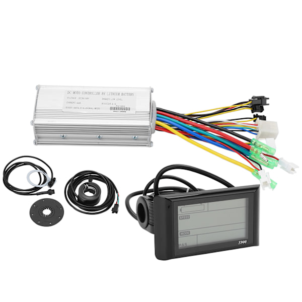 Sähköpyörän ohjauspaketti 22A Common Controller 36V 48V LCD S900 -paneelilla 500W moottorille