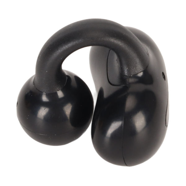 Clip On trådlös hörlur Bluetooth 5.3 Stereo Single Ear Open Ear Clip On Headphone for Business Svart