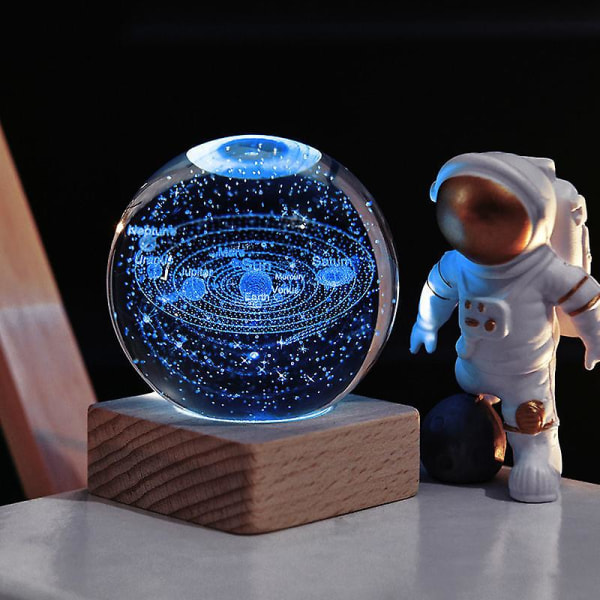 Creative Crystal Ball Universe Series Small Night Light Desktop Decoration Födelsedagspresent A