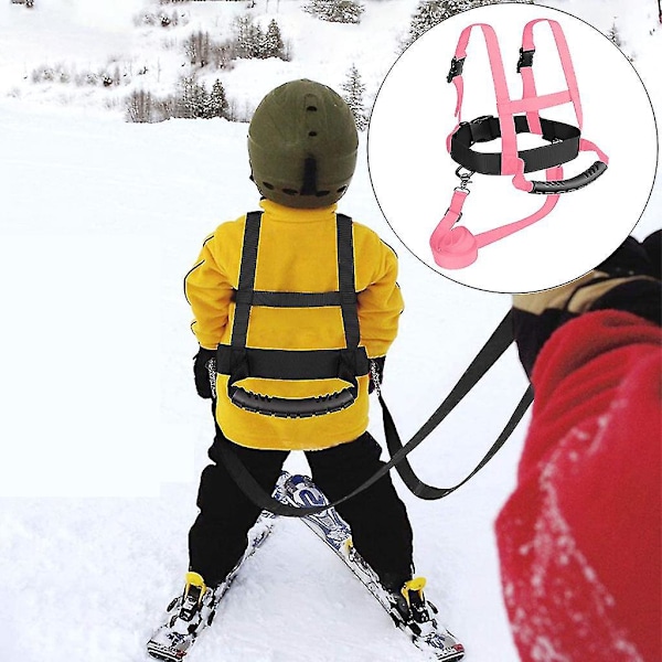 Skitrainingsele og snowboardsele for barn - Svart