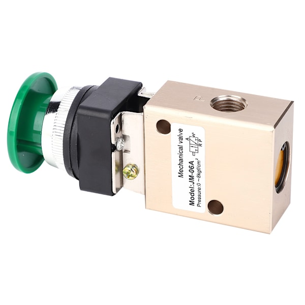 JM-06A pneumatisk mekanisk ventil 2 positioner 3-vägs fjäderretur tryckknapp PT1/4in ventil
