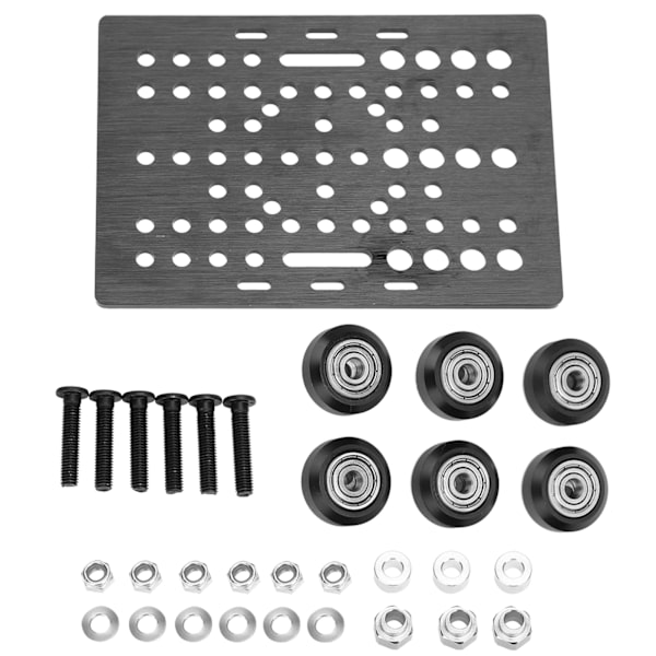 Gantry Plate Slide Build Board Lager Pully Set Passar för Opennbuilds V Typ NEMA linjära ställdon 20‑80 mm