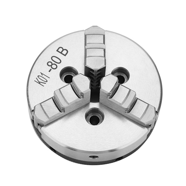 SANOU K01-80B 3-käft manuell självcentrerande svarvchuck 80 mm diameter