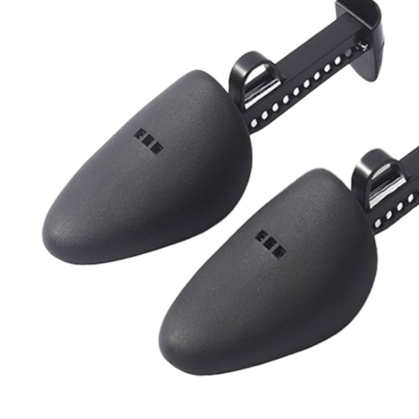 5 par Shoe Tree Shaper Professional förhindrar skrynkling Justerbar skofjäderbår för de flesta skor Svart