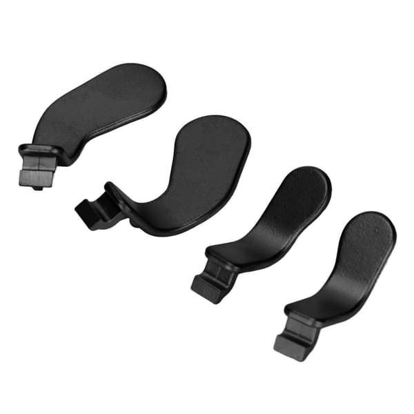4 STK Controller Paddles Rustfrit stål Udskiftningscontroller dele Kompatibel med Xbox One Elite Controller Series 2 Model 1797 Sort