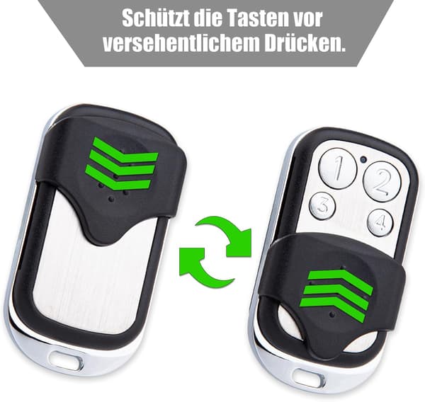 2 pcs Garage Door Opener Handheld Transmitter Remote Control 502 MAX43-2 512 MIX43-2 504 MIX43-4 433.92MHz 2 past